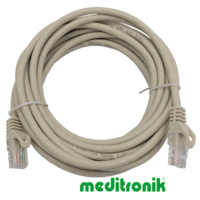 Patchcord UTP miedziany kat.6 (klasa E) linka szary dł.5m kabel nieekranowany LAN RJ45