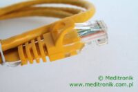 Patchcord RJ45 Kat.5e 1m U/UTP PVC miedziany żółty