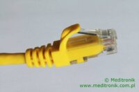 Patchcord UTP miedziany kat.6 (klasa E) linka żółty dł.5m kabel nieekranowany LAN RJ45