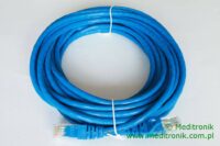 Patchcord RJ45 Kat.5e 7m U/UTP PVC miedziany niebieski