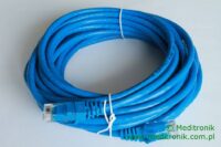 Patchcord UTP miedziany kat.6 (klasa E) linka niebieski dł.7m kabel nieekranowany LAN RJ45