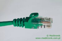 Patchcord RJ45 Kat.5e 7m U/UTP PVC miedziany zielony