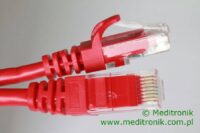 Patchcord UTP miedziany kat.6 (klasa E) linka czerwony dł.7m kabel nieekranowany LAN RJ45