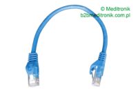 Patchcord RJ45 kat.5e dł.0,25m U/UTP PVC miedziany niebieski