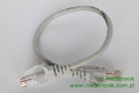 Patchcord RJ45 Kat.5e 0,25m U/UTP PVC miedziany szary