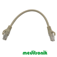 Patchcord UTP miedziany kat.6 (klasa E) linka szary dł.0,25m kabel nieekranowany LAN RJ45