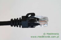 Patchcord RJ45 Kat.5e 10m U/UTP PVC miedziany czarny