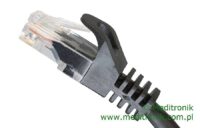 Patchcord UTP miedziany kat.6 (klasa E) linka czarny dł.10m kabel nieekranowany LAN RJ45