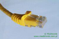 Patchcord UTP miedziany kat.6 (klasa E) linka żółty dł.10m kabel nieekranowany LAN RJ45