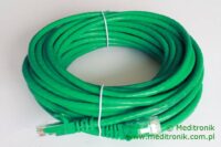 Patchcord UTP miedziany kat.6 (klasa E) linka zielony dł.10m kabel nieekranowany LAN RJ45