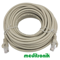 Patchcord UTP miedziany kat.6 (klasa E) linka szary dł.15m kabel nieekranowany LAN RJ45
