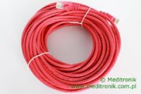 Patchcord RJ45 Kat.5e 15m U/UTP PVC miedziany czerwony