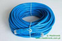 Patchcord UTP miedziany kat.6 (klasa E) linka niebieski dł.20m kabel nieekranowany LAN RJ45