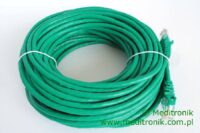 Patchcord RJ45 Kat.5e 20m U/UTP PVC miedziany zielony