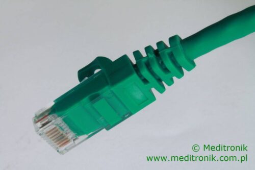 Patchcord UTP miedziany kat.6 (klasa E) linka zielony dł.20m kabel nieekranowany LAN RJ45