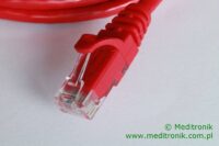 Patchcord UTP miedziany kat.6 (klasa E) linka czerwony dł.20m kabel nieekranowany LAN RJ45