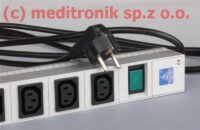 Listwa zasilaj膮ca 19" 7 gniazd C13 kabel 3m wtyk SCHUKO Listwa zasilaj膮ca 19" 7 gniazd C13 kabel 3m wtyk SCHUKO