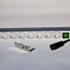 Listwa zasilająca 19" 8 gniazd 230V kabel 3m wtyk SCHUKO