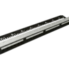 Patch panel utp kat.6, 24 porty lsa z półką 1U zwiększony zapas transmisyjny ALANTEC