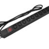 Listwa zasilająca PDU 19" 230v - 9 gniazd (iec320 c13), z wyłącznikiem led, kabel 1,8m c14 ALANTEC Listwa zasilająca PDU 19" 230v - 9 gniazd (iec320 c13), z wyłącznikiem led, kabel 1,8m c14 ALANTEC