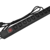 Listwa zasilająca 19" 230v - 9 gniazd (iec320 c13), z wyłącznikiem led, kabel 1,8m cee 7/7 ALANTEC Listwa zasilająca 19" 230v - 9 gniazd (iec320 c13), z wyłącznikiem led, kabel 1,8m cee 7/7 ALANTEC