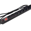 Listwa zasilająca 19" 230v - 8 gniazd (typu f - cee 7/3 schuko), z wyłącznikiem led, z zabezpieczeniem przeciwprzeciążeniowym, kabel 1,8m cee 7/7 ALANTEC Listwa zasilająca 19" 230v - 8 gniazd (typu f - cee 7/3 schuko), z wyłącznikiem led, z zabezpieczeniem przeciwprzeciążeniowym, kabel 1,8m cee 7/7 ALANTEC