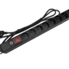 Listwa zasilająca 19" 230v - 7 gniazd (typu e - cee 7/5), z wyłącznikiem led, z zabezpieczeniem przeciwprzeciążeniowym, kabel 1,8m cee 7/7 ALANTEC Listwa zasilająca 19" 230v - 7 gniazd (typu e - cee 7/5), z wyłącznikiem led, z zabezpieczeniem przeciwprzeciążeniowym, kabel 1,8m cee 7/7 ALANTEC