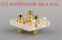 Adapter Mosaic 45x45 trzy gniazda RCA-RCA Adapter Mosaic 45x45 trzy gniazda RCA-RCA