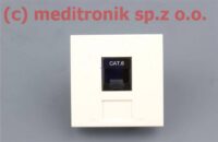 Adapter Mosaic 45x45 na 1 moduł typu keystone RJ45 kat.6 UTP