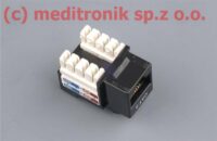 Adapter Mosaic 45x45 na 1 moduł typu keystone RJ45 kat.6 UTP