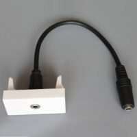 Adapter Mosaic 45x22,5 modu艂 JACK na kablu gniazdo / gniazdo Adapter Mosaic 45x22,5 modu艂 JACK na kablu gniazdo / gniazdo