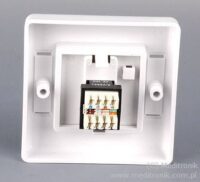 Ramka przykręcana do puszki na jeden adapter Mosaic 45x45 mm