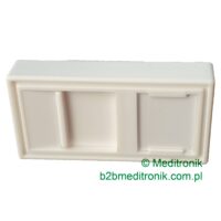 Adapter Mosaic 45x22,5 na 1 moduł RJ45 keystone z przesłoną