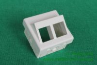 Adapter Mosaic 45x45 na 2 moduły keystone montaż pod kątem Adapter Mosaic 45x45 na 2 moduły keystone montaż pod kątem