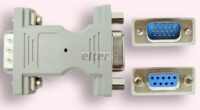 Redukcja adapter VGA 9GN-15WT 9F/15M, DB15 trzyrzędowe