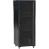 Szafa serwerowa 27U 600x1000, drzwi przednie szklane, drzwi tylne stalowe perforowane, zamek, 4 belki nośne, 4 regulowane stopki, do samodzielnego montażu, kolor czarny Q-LANTEC Szafa serwerowa 27U 600x1000, drzwi przednie szklane, drzwi tylne stalowe perforowane, zamek, 4 belki nośne, 4 regulowane stopki, do samodzielnego montażu, kolor czarny Q-LANTEC