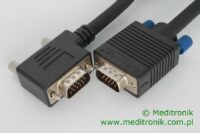 Kabel SVGA DSUB 15pin wtyk na wtyk kątowy długość 2 metry Kabel SVGA DSUB 15pin wtyk na wtyk kątowy długość 2 metry