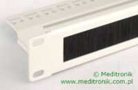 Panel szczotkowy 19" z organizerem kabli producent 3NNET.