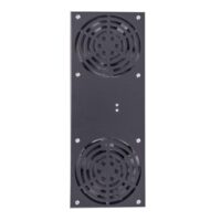 Panel wentylacyjny dachowy do szaf wiszących 3N -seria C, dwa wentylatory, czarny