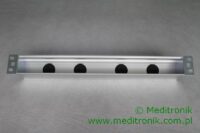 19" panel 1U aluminiowy pod osprzęt 45x45 ALANTEC