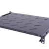 Półka 19" 1U regulowana głębokość 350mm czarna, mocowana w 4 punktach Półka 19" 1U regulowana głębokość 350mm czarna, mocowana w 4 punktach