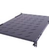 Półka regulowana 19" 1U o głębokości 650mm-825mm czarna Półka regulowana 19" 1U o głębokości 650mm-825mm czarna