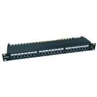 Patchpanel krosowy 19" ekranowany 24 porty kat. 5e z półką