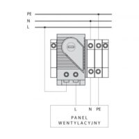 Termostat do paneli wentylacyjnych PW zamykający