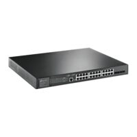 TL-SG3428XMP Przełącznik zarządzalny L2+ JetStream, 24 Gigabitowe porty PoE+, 4× 10-cio Gigabitowe sloty SFP+