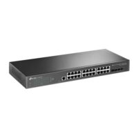 TL-SG3428X Przełącznik zarządzalny L2+ JetStream, 24 porty gigabitowe, 4 sloty SFP+ 10 GE