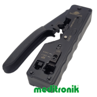 Zaciskarka złącz modularnych RJ45/RJ12/RJ11 do wtyczek przelotowych i tradycyjnych Spacetronik PT-CT02