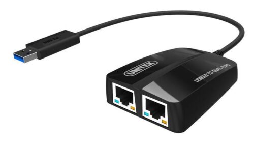Unitek Y-3463 adapter USB - 2x Gigabit Ethernet