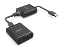 Unitek Y-2516 przedłużacz USB 2.0 po skrętce do 60m 4xUSB.