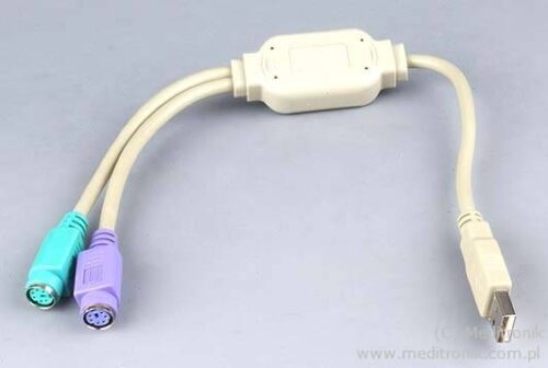 Unitek Y-155 adapter USB - 2x PS/2
